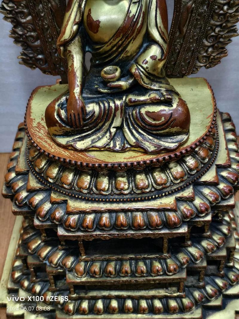 感叹中国的传统文化之美#造像 释迦摩尼佛铜造像 #佛教文化