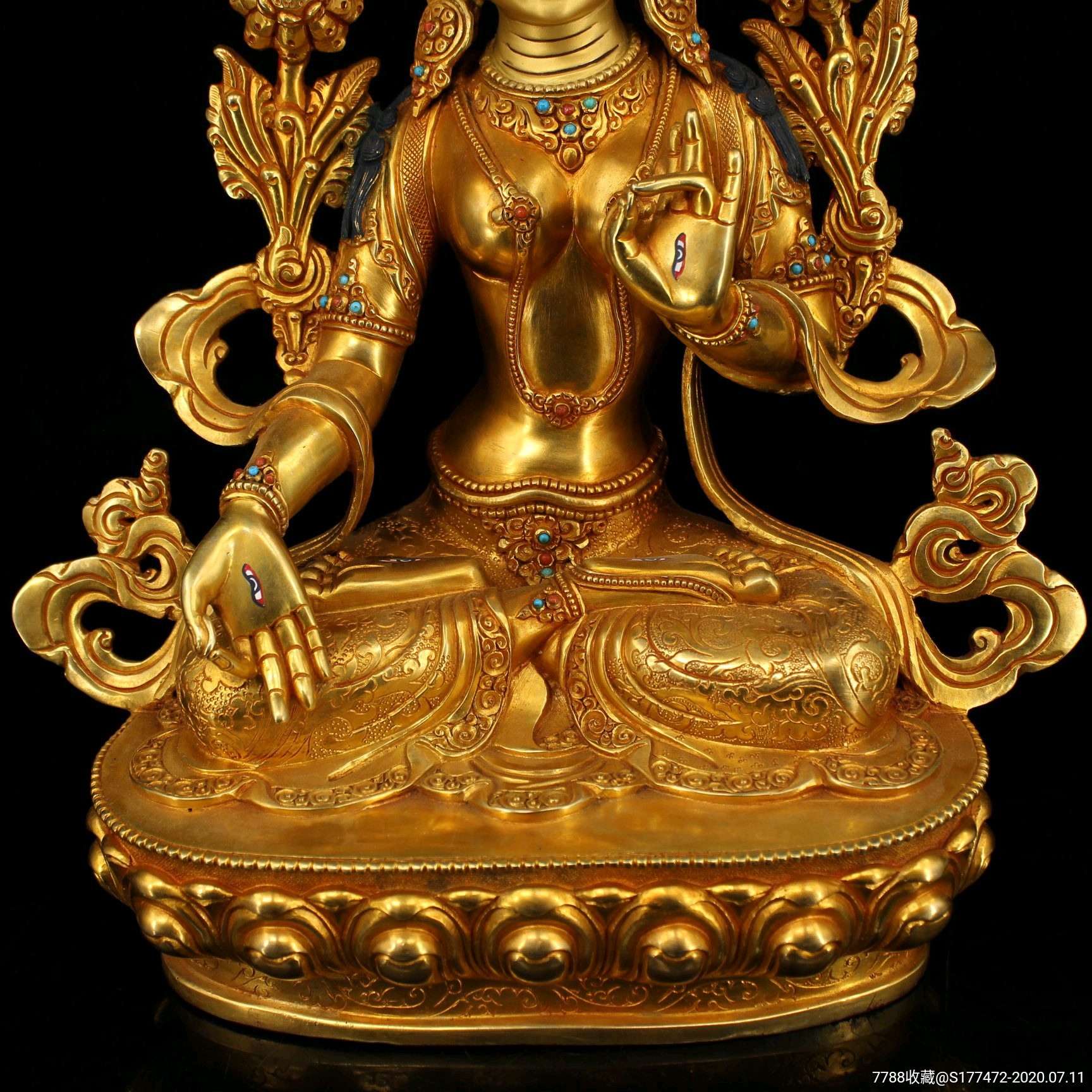 涌泉新作 扎纳巴扎尔风格白度母造像，艺术与信仰的完美融合